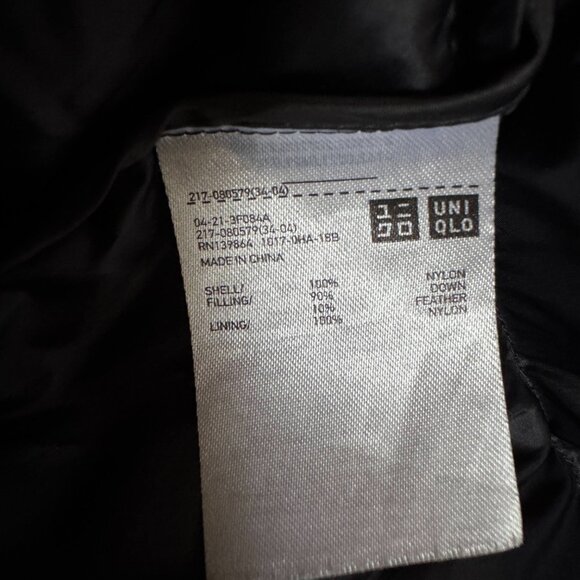 UNIQLO Ultra Light Down Long Coat – Black (Size S) - Picture 8 of 10